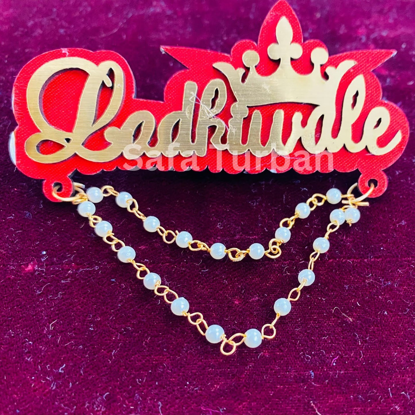 Indian Wedding Ladkiwale Red Colored Brooch/Brooch Pin Pack for Men & Women