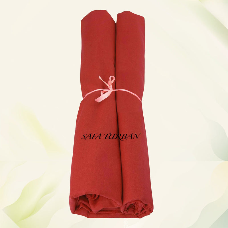 Sikh Turban-  Bright Maroon (Full Voile and Rubia(Medium)/Half and Half Voile)