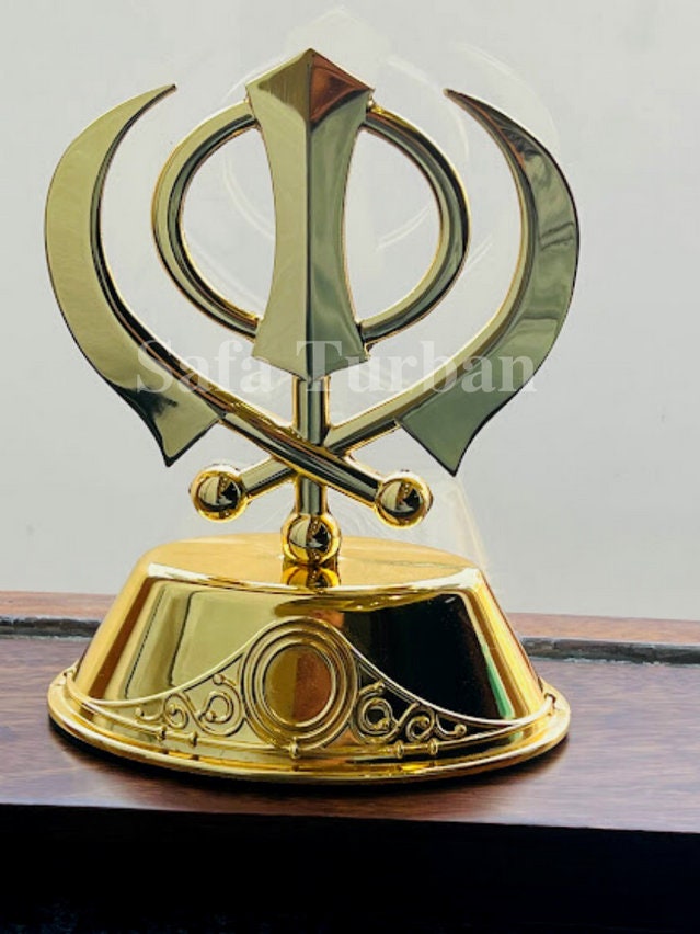 Khanda- Car Dashboard Showpiece, Idol Statue for Mandir, Office & Home Décor