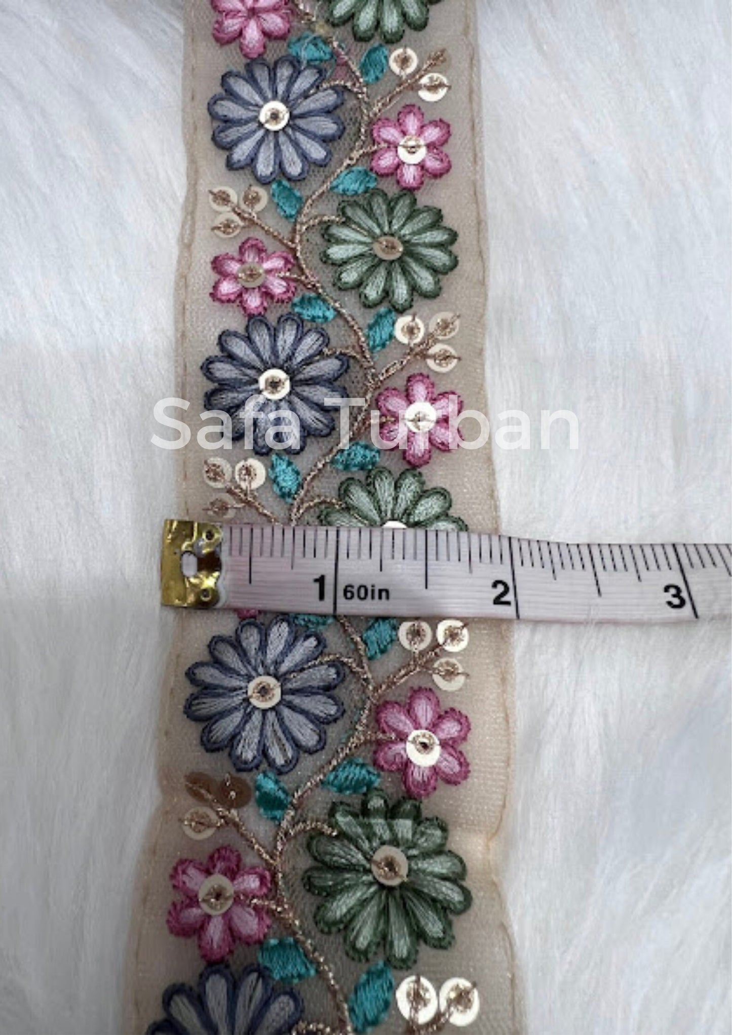 Highlight Border Lace for Dresses, Sarees, Lehenga, Suits, Blouses, Dupatta, Chunri, and Craft (2" wide)