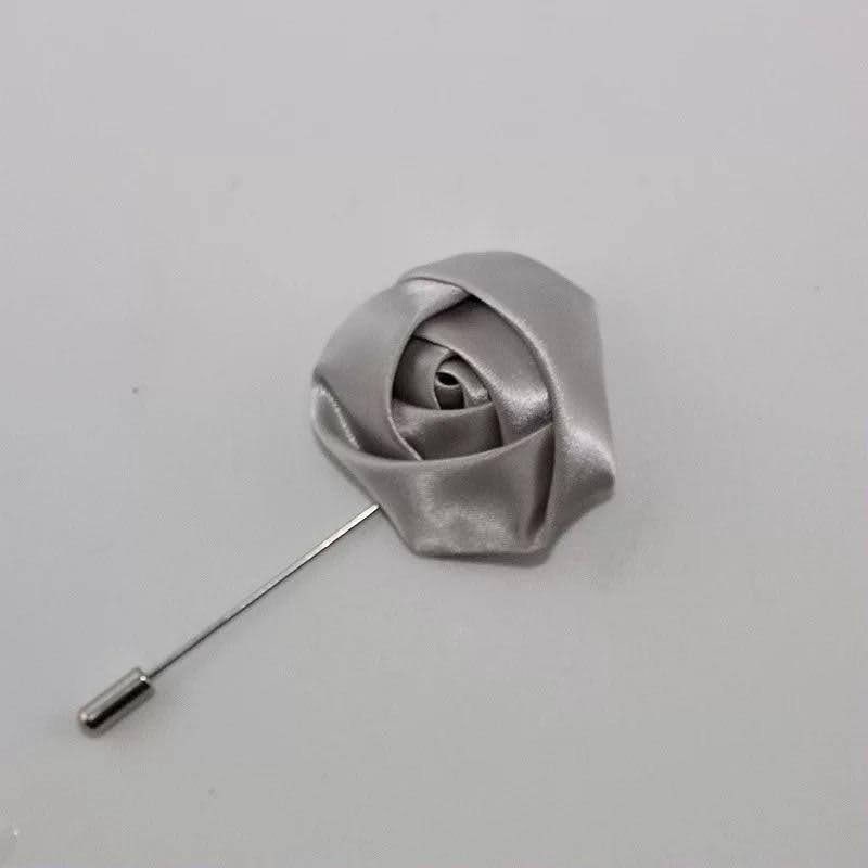 Men- Wedding Groom and Groom's men Boutonniere Pins (Silk Flowers Roses)/ Suit Accessories