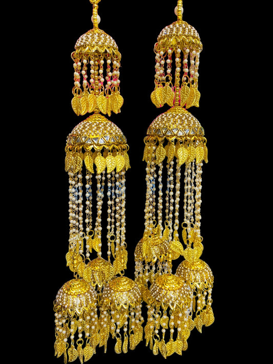 Beautiful Bridal Kaleera Traditional Big Size Kaliras for Bride & Women Hand Hanging Kalera(sold as pair)