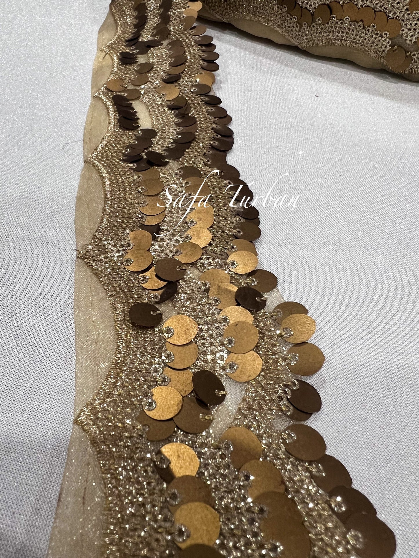 Gotta Patti 2" (inch) width Highlight Border Lace for Dresses, Sarees, Lehenga, Suits, Blouses, Dupatta, Chunri, and Craft