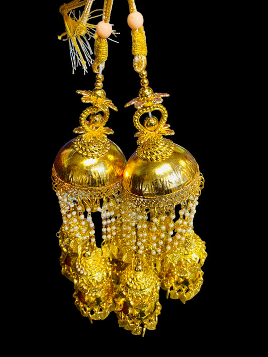 Beautiful Bridal Kaleera Traditional Big Size Kaliras for Bride & Women Hand Hanging Kalera(sold as pair)