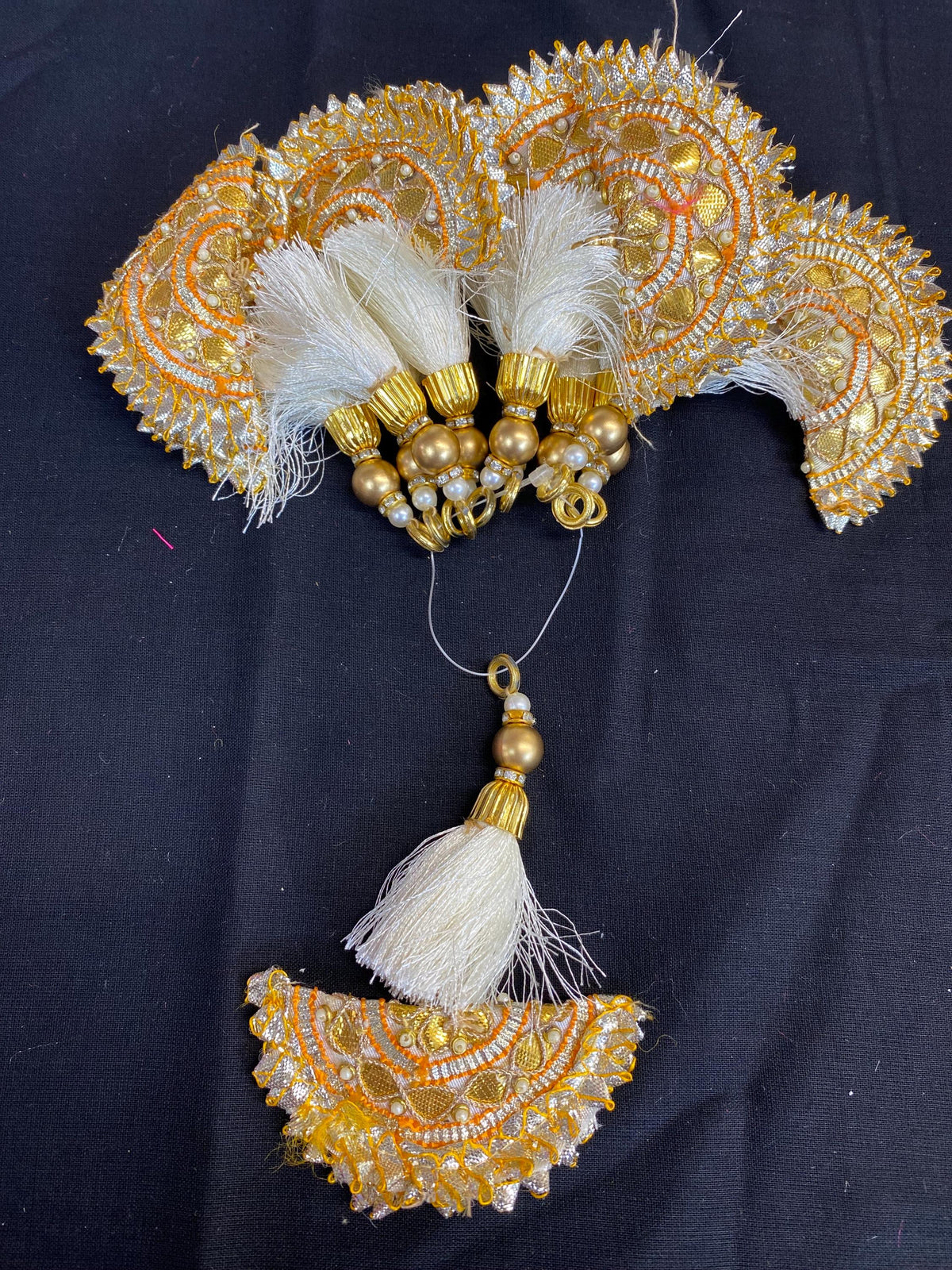 Fashion Handmade Latkan, Stylish Heavy Long for Lehenga, Chunni Border, Hanging Latkan for Lehenga, Handmade Pillow Shaped latkan