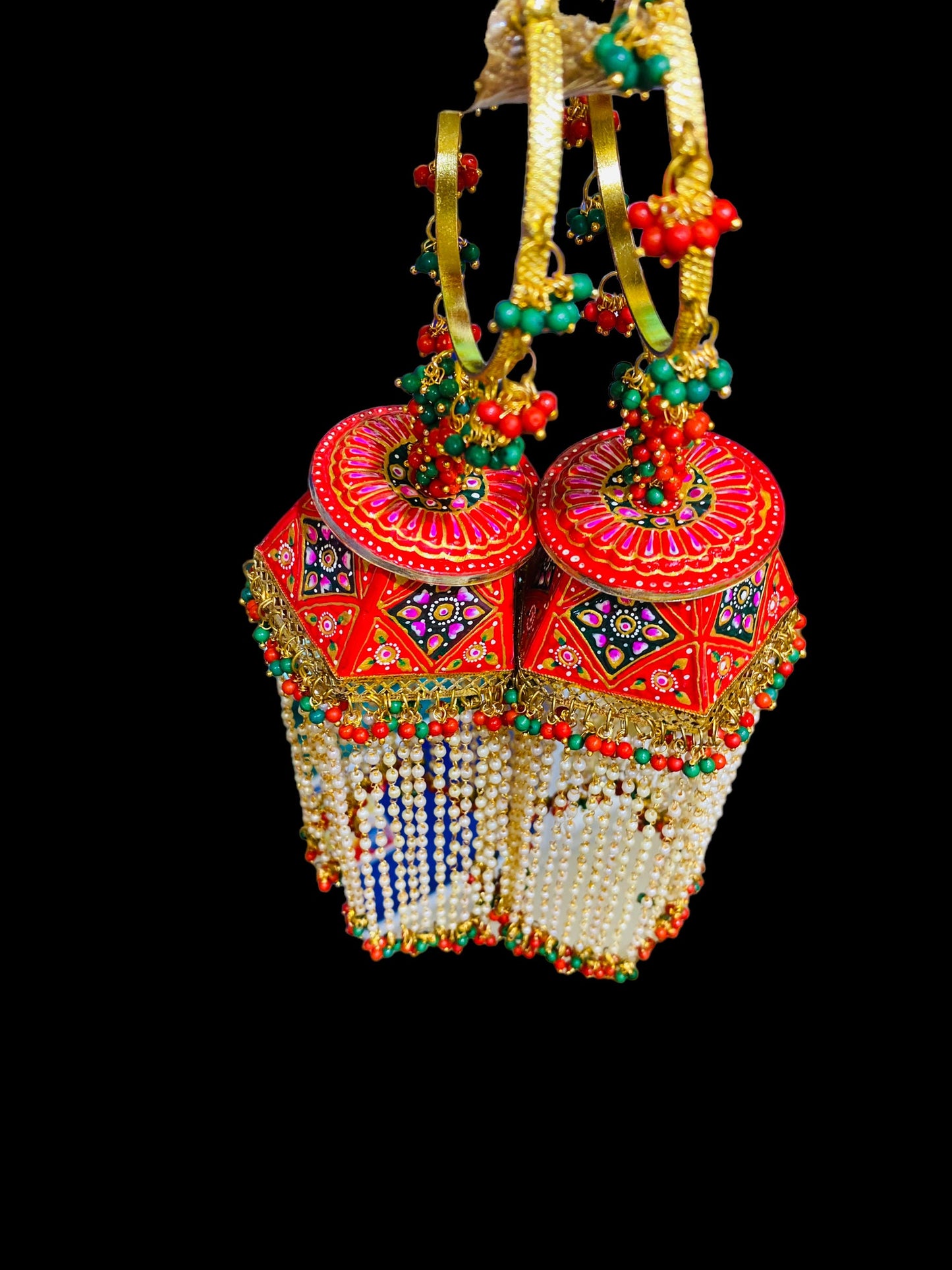 Beautiful Bridal Kaleera Traditional Big Size Kaliras for Bride & Women Hand Hanging Kalera(sold as pair)