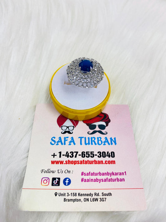 American Diamond Look/Artificial Silver Ring For Women and Girls