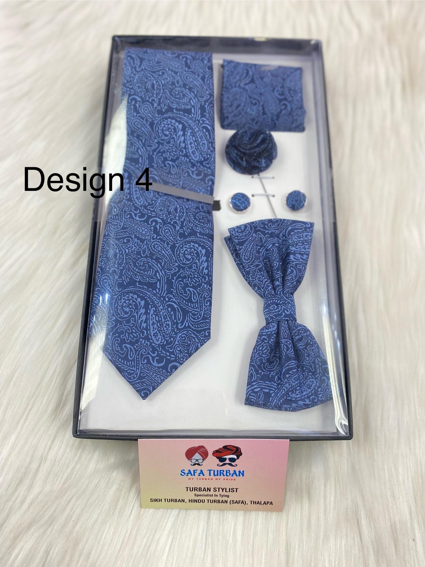 Silk Tie Set for Men - Tie Pocket Square Cufflinks Clip Set Tie lapel