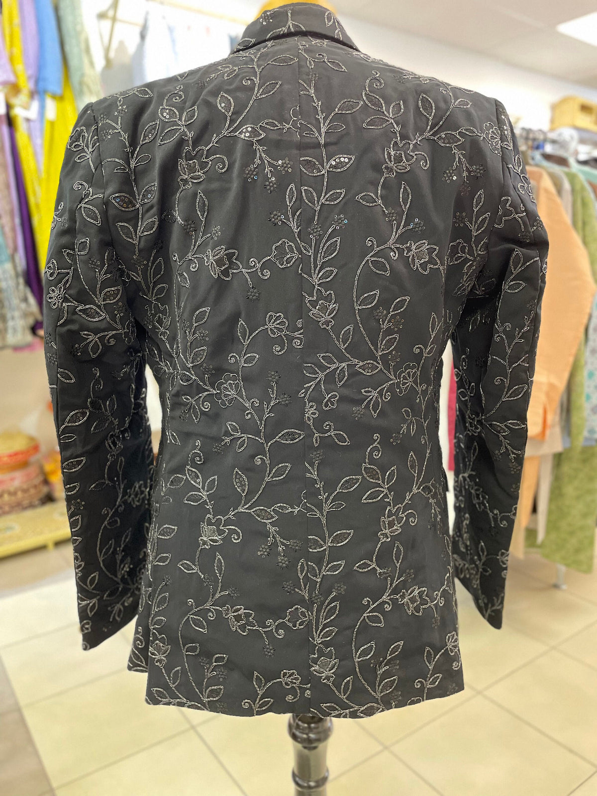 Mens Suit Blazer Slim Fit Floral Embroidered Jacket/Coat/Blazer