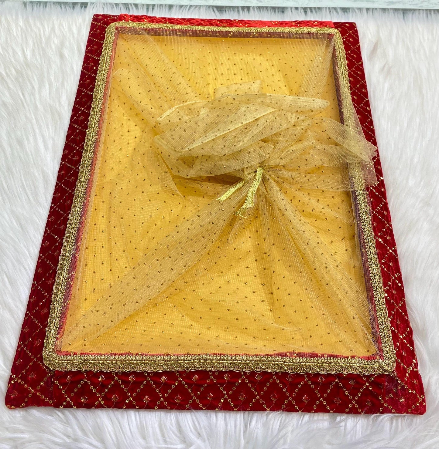 Decorative Wedding Tray/Trousseau Tray/Gifting Tray/Packing Tray