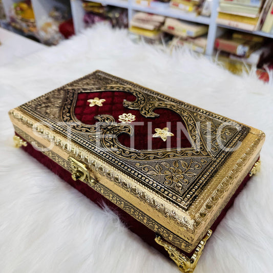 Decorative  Heavy Wooden  Handicraft Empty Dry Fruit Gift Box/Gifting Box/Wedding Box (empty box only)