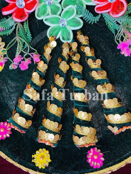 Mehndi Ceremony Platter, Mehndi Décor Mehndi Tray/ Heena Plate for Wedding with 4pc Mehndi Cones
