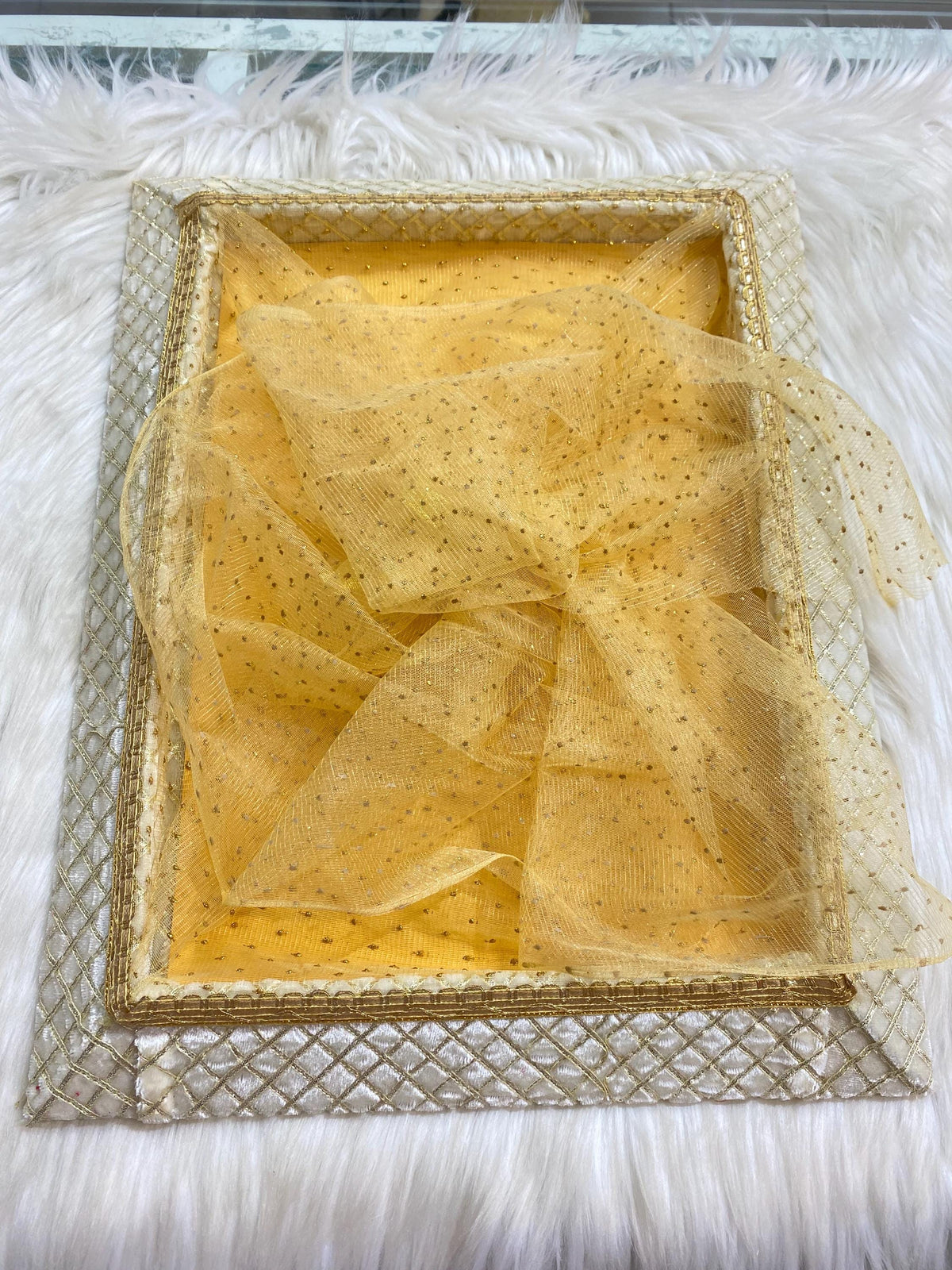 Decorative Wedding Tray/Trousseau Tray/Gifting Tray/Packing Tray