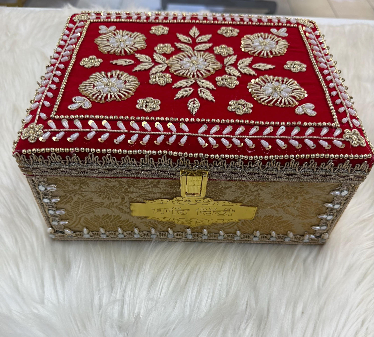 Wedding Invitation- Designer Musical Lagan Patrika/Peeli Chitthi/Shahi Chitthi for Marriage Invitation and Sagan in Punjabi (Set of 1)
