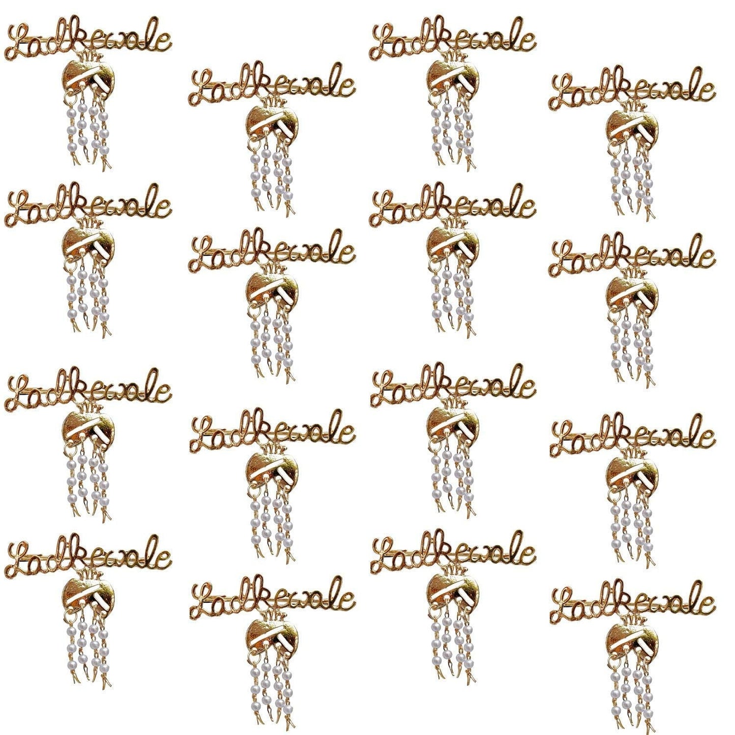 Ladkewale Gold Plated Brooch/Brooch Pin Pack for Men & Women