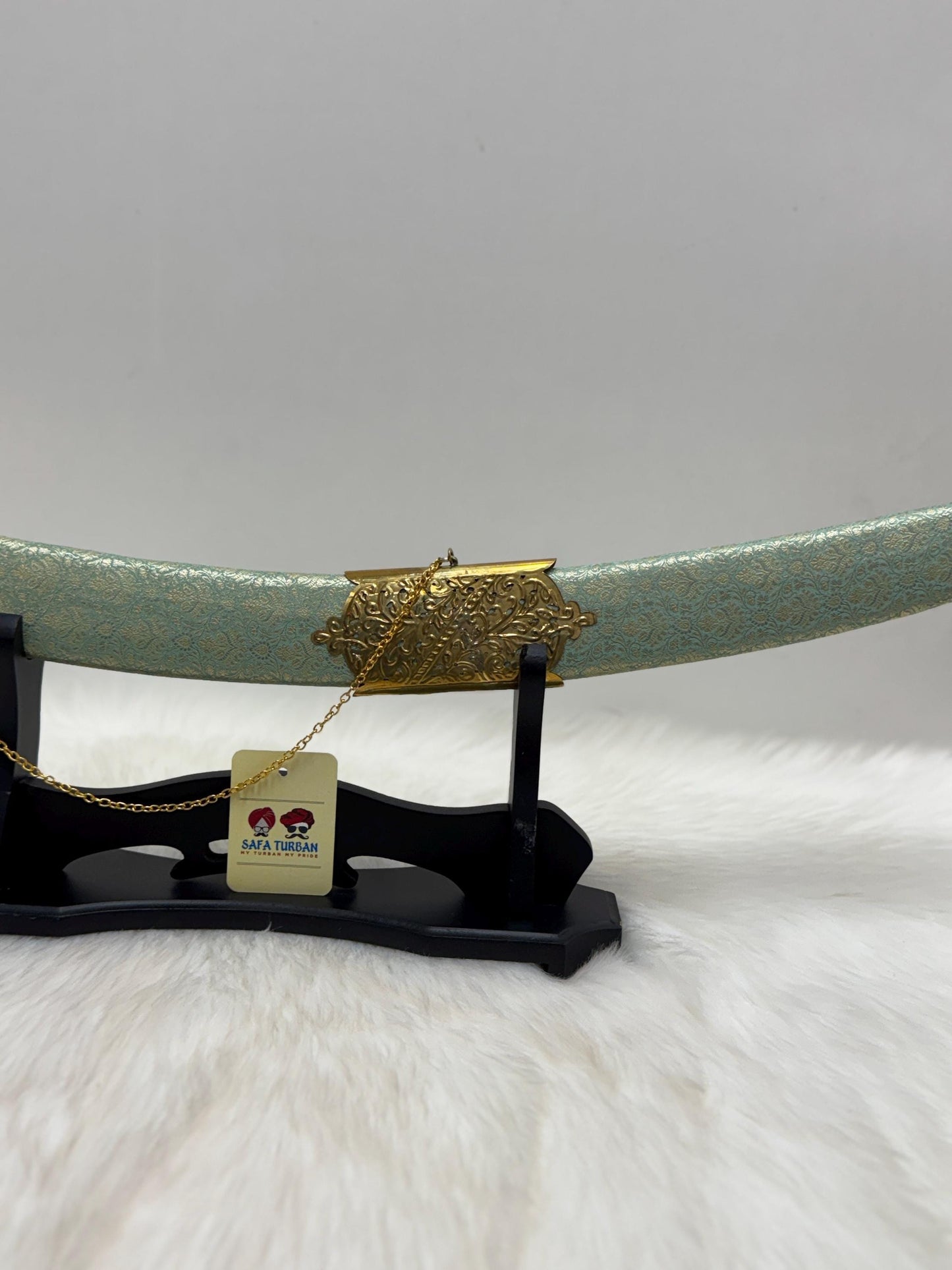 Indian Wedding Decorative Sword/Kirpan- Green  Sword with Golden handle/For wedding purpose/Indian Wedding Sword