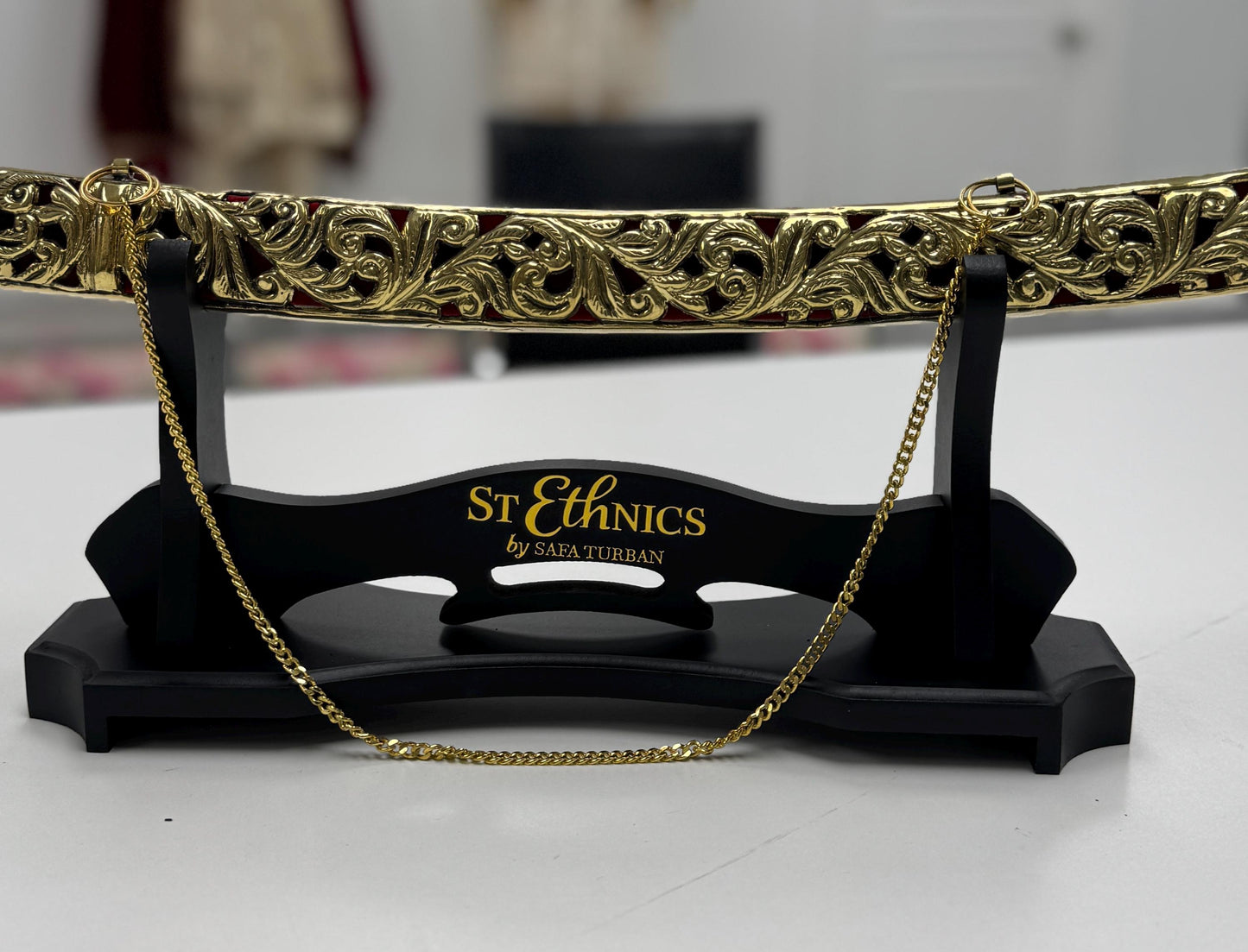 Indian Wedding Decorative Sword/Kirpan- Golden Sword with Golden handle/For wedding purpose/Indian Rajput Wedding Sword