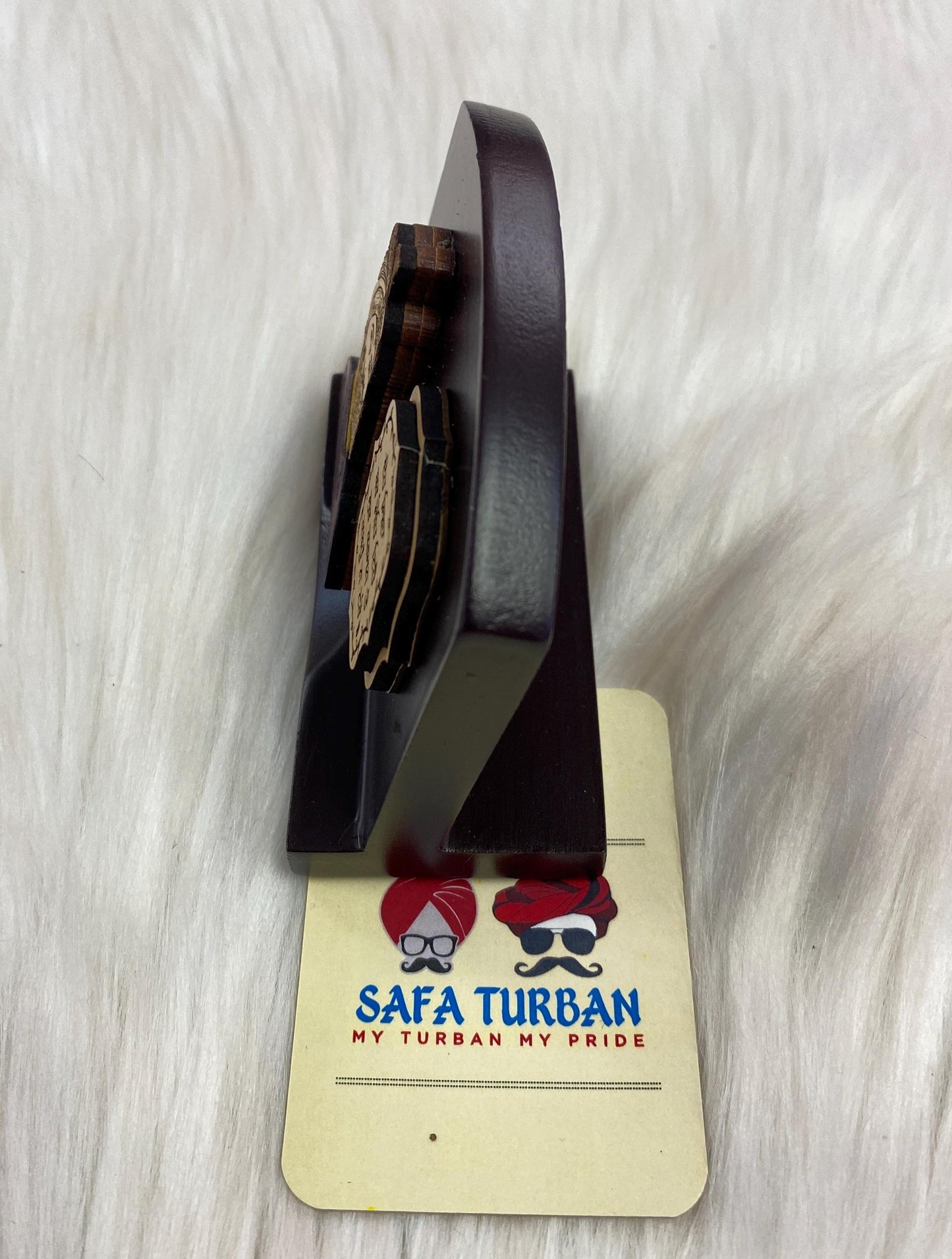 Wood Car/Truck/Office Dashboard/TableTop Display Accessories/Religious/Sikh item