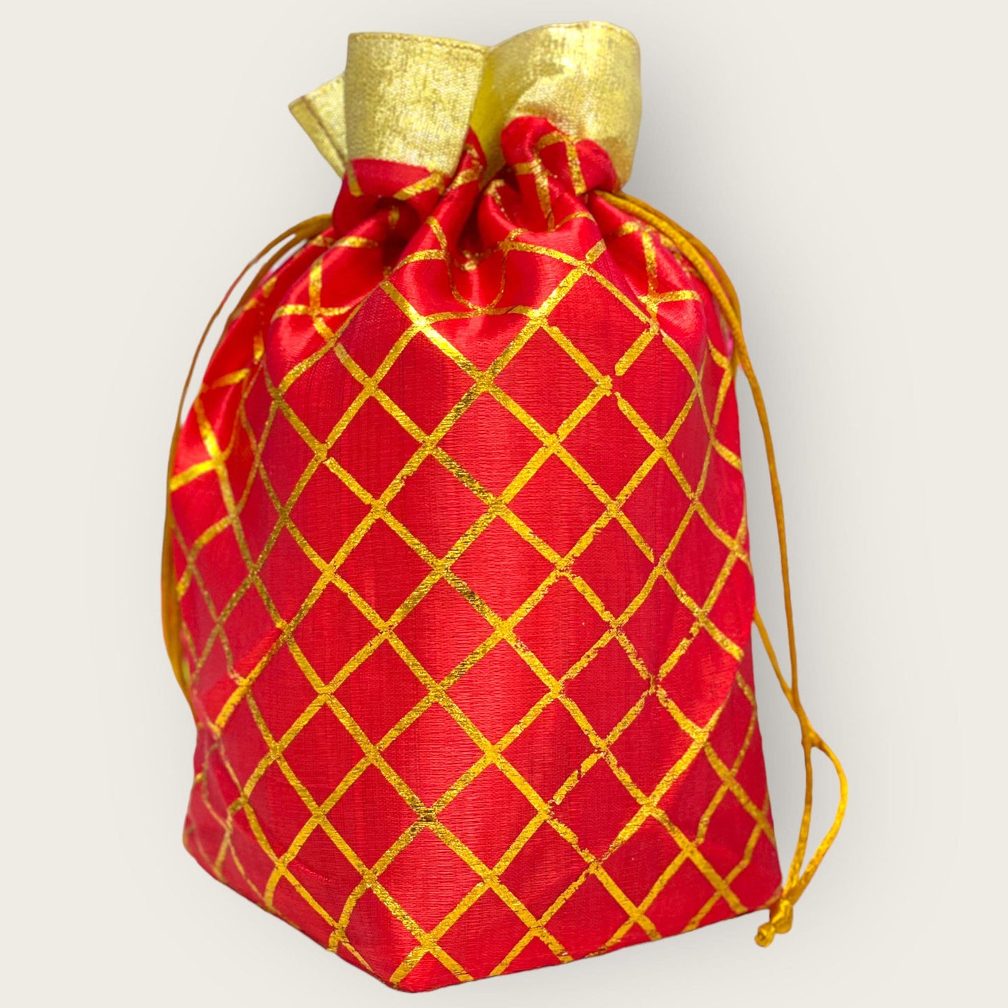Indian Wedding- Large Size Desi Mithai/ Bhaji/Ladoo Bag- Potli Bag for Return Gifts Wedding II Sweets Bag Gift II