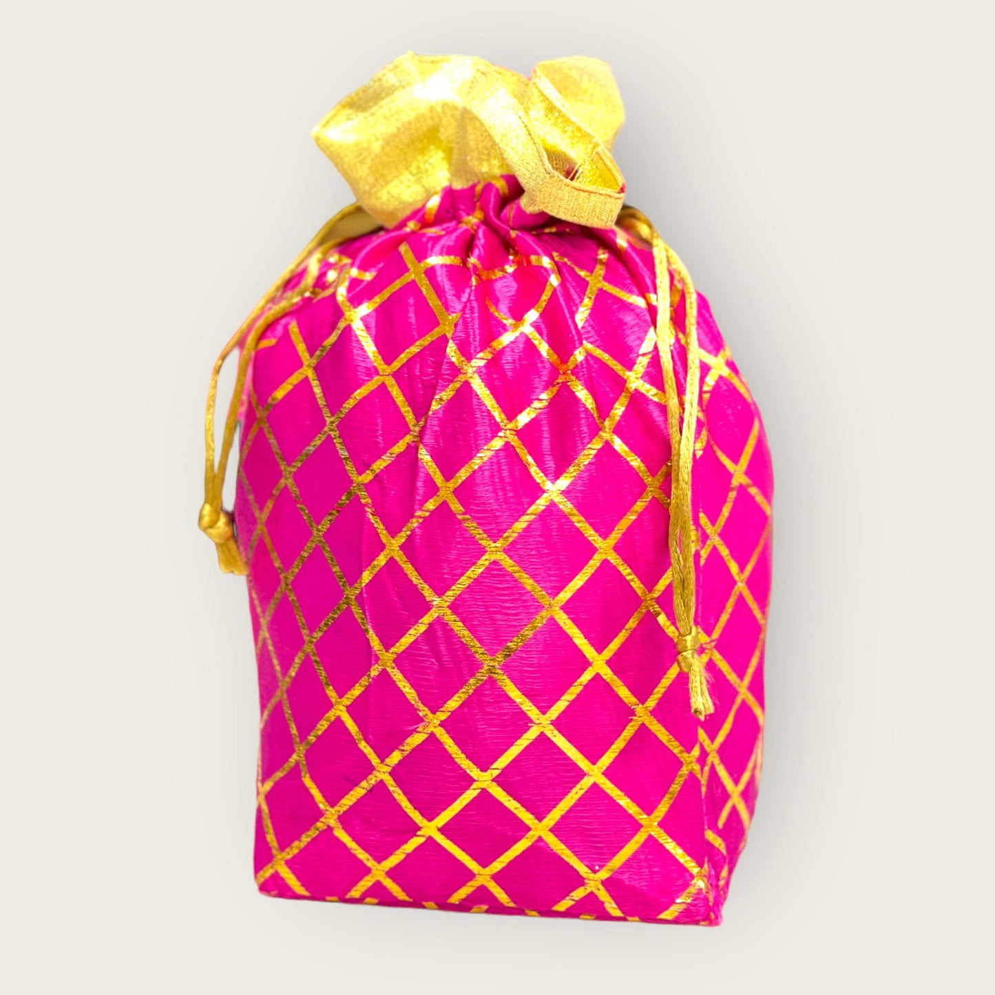 Indian Wedding- Large Size Desi Mithai/ Bhaji/Ladoo Bag- Potli Bag for Return Gifts Wedding II Sweets Bag Gift II