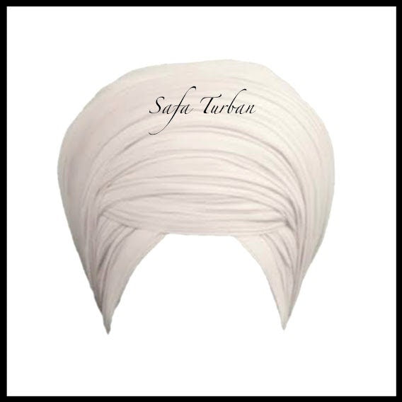 Sikh Turban/Dumalla Fabric F74 (MAL MAL)/ Turban Fabric/ Dumaala Fabric (White)
