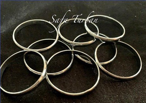 Sikhi Accessories- Kada (Boys, Girls, New Born, Toddler Size) With round soft edges) 0.1" thickness II traditional sikhi kara