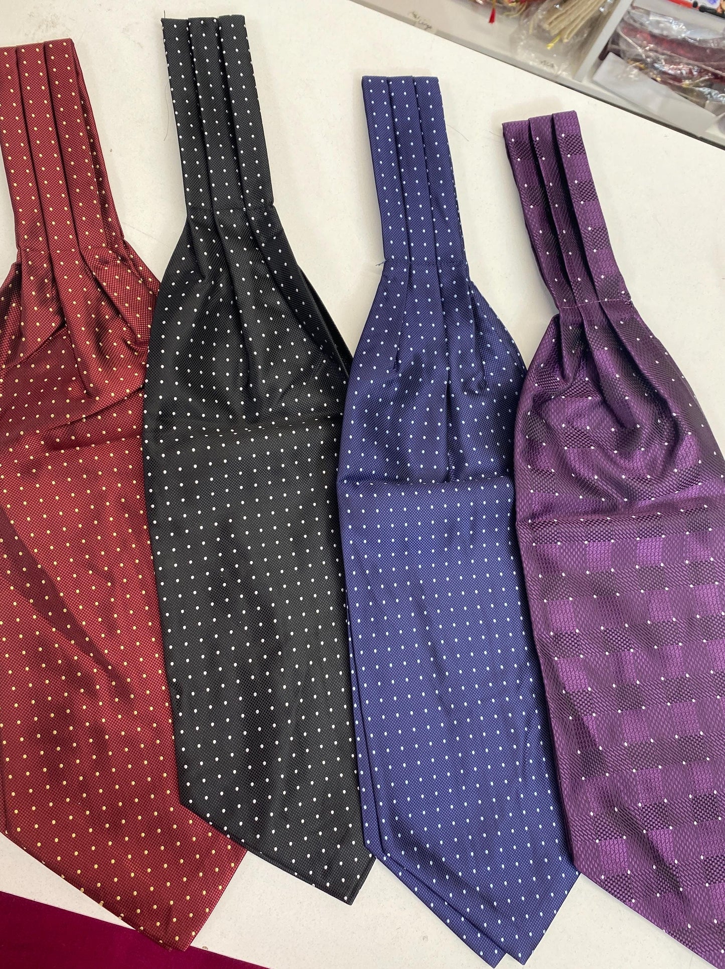 Silk Cravat Woven II Ascot Tie II Pocket Square