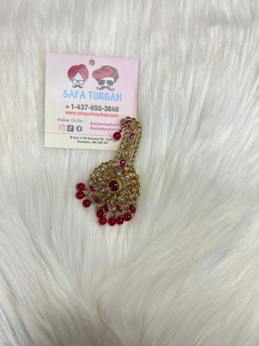 Indian Groom Wedding Accessories- Diamond  stone Kalangi/Kalgi for Men's Safa/Groom Pagdi