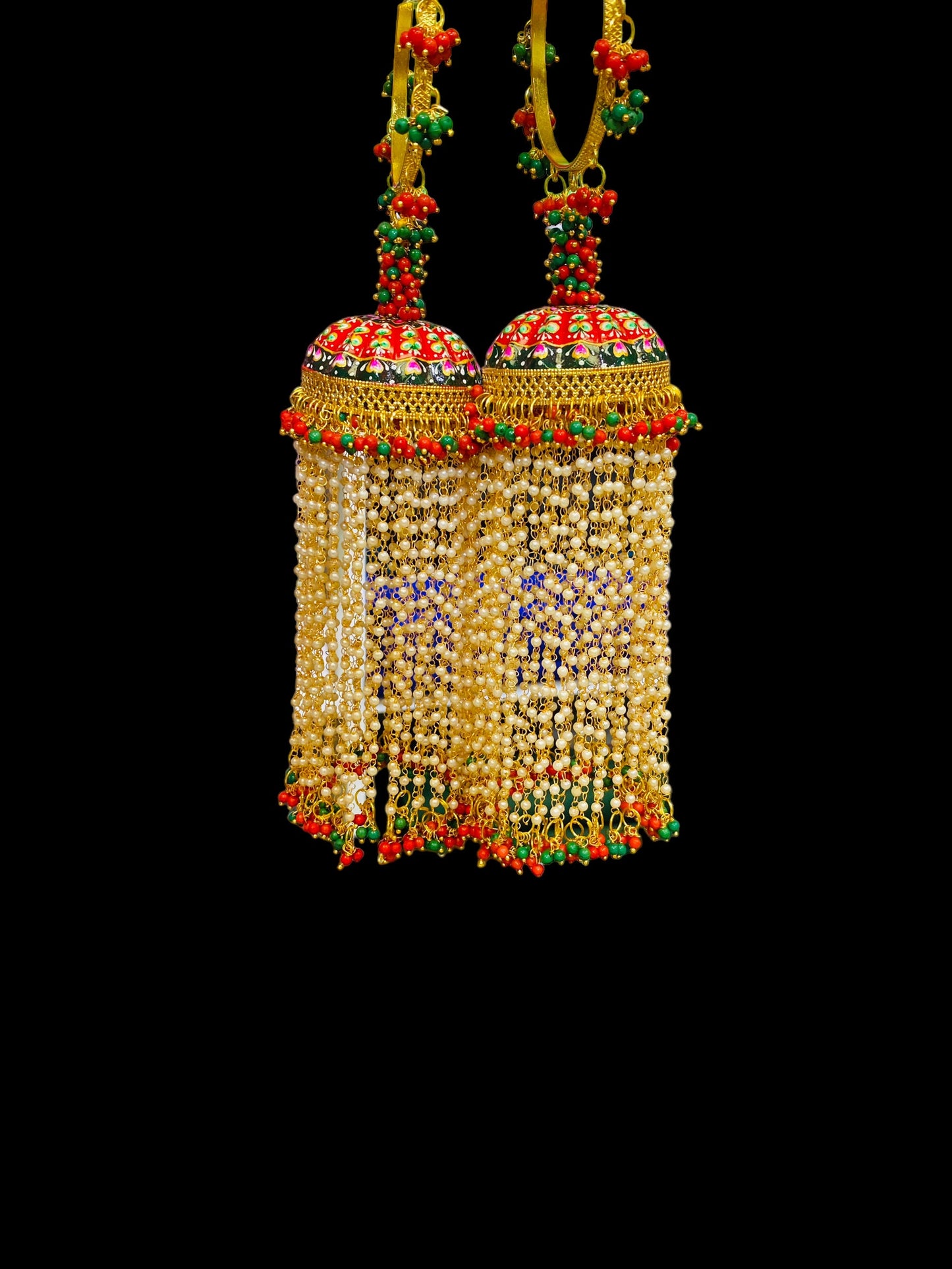 Beautiful Bridal Kaleera Traditional Big Size Kaliras for Bride & Women Hand Hanging Kalera(sold as pair)