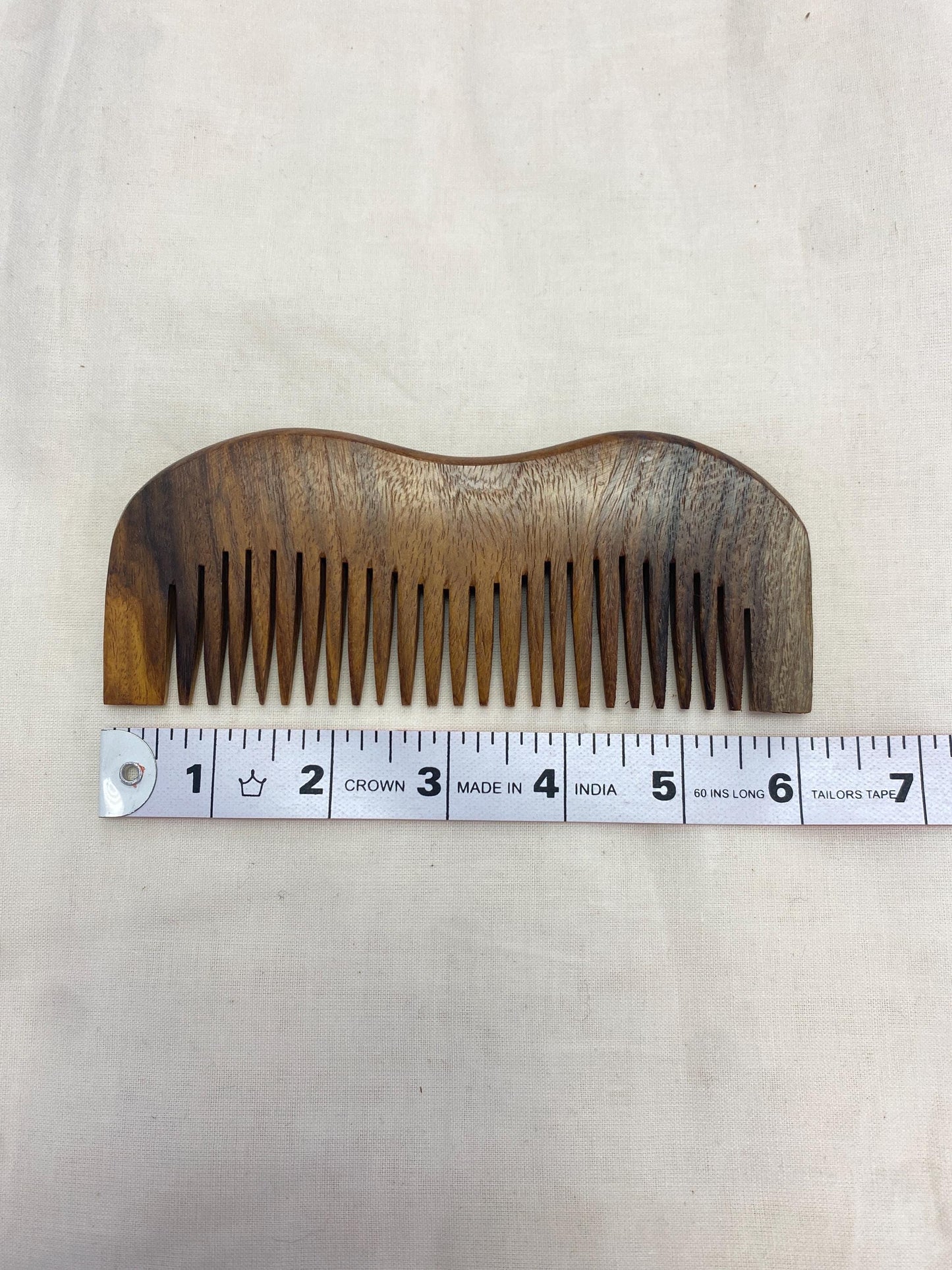 Pure Wood Comb- Wood Colour (Brown) II For Women/Men/Kids | Non-static | Eco-Friendly