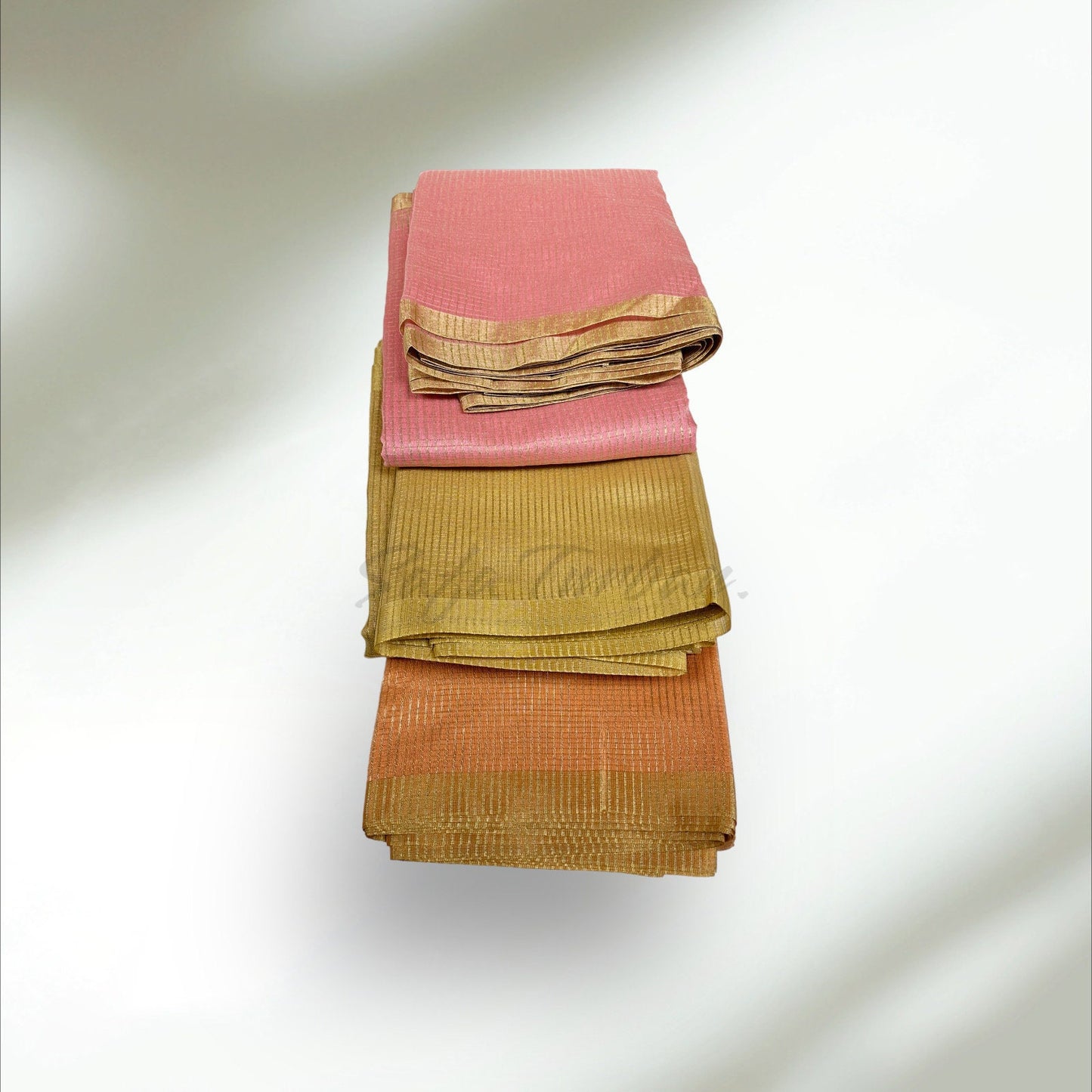 Men's Traditional Turban Fabric/Safa/Pagdi/Pheta Cloth (Golden/Peach/Pink) for Barati/Groom/Social Occasion