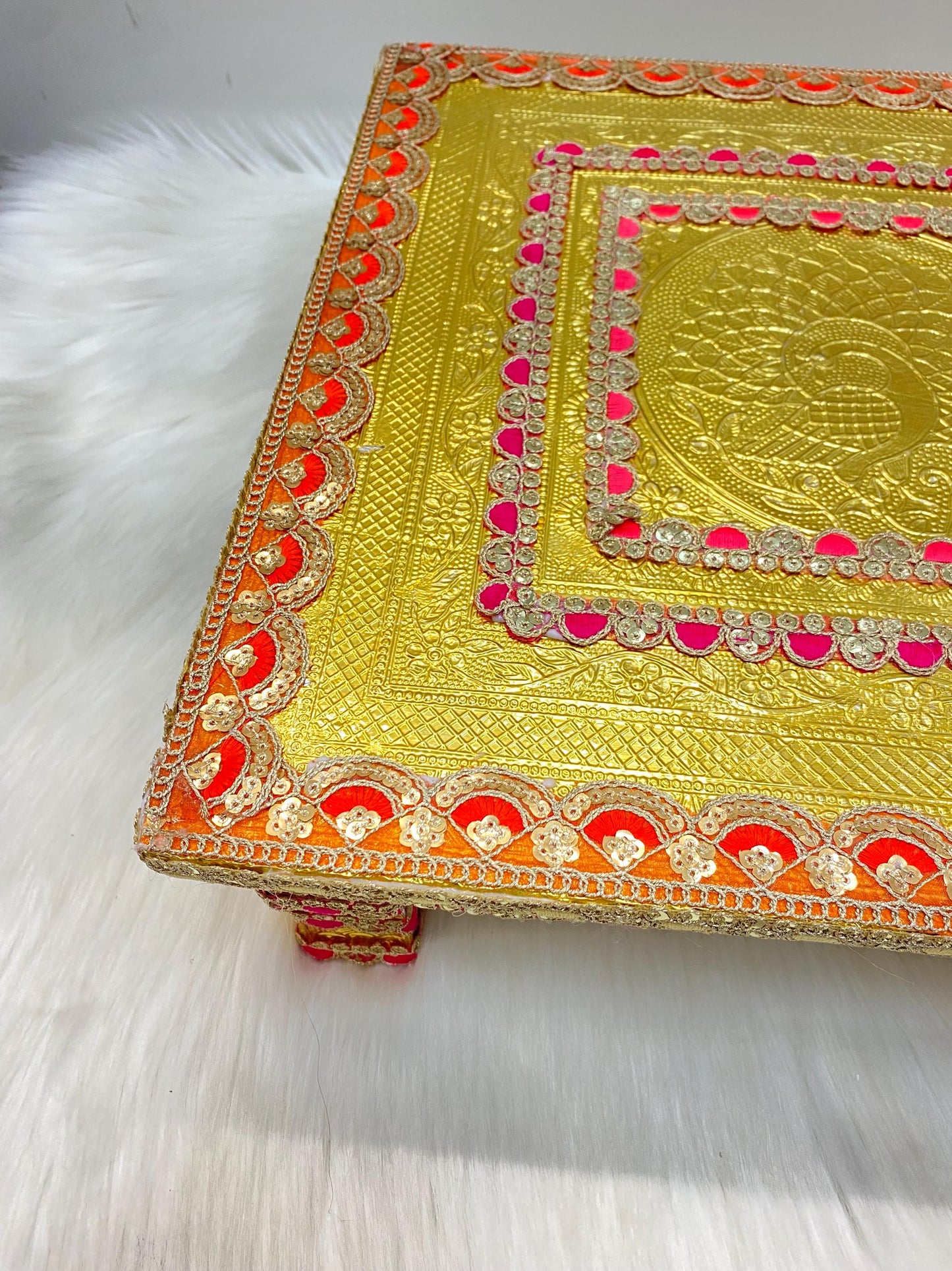 Pihdi/Bench/ Chownki/Patra- Wedding Accessories- Bride/Groom, Mayian/ Haldi/ Maiyan/ Vatna Ceremony