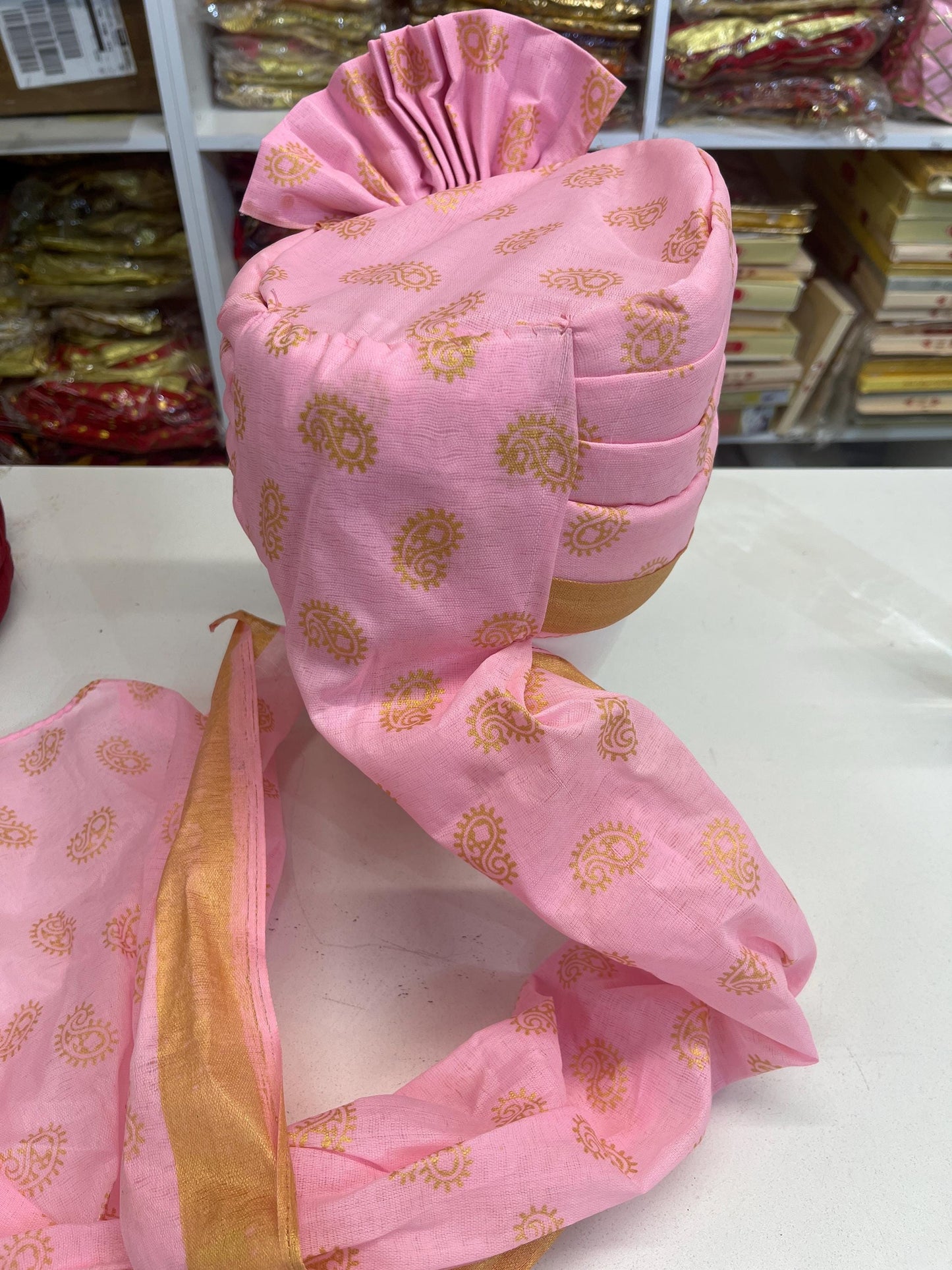 Indian Wedding- Hindu  Safa With Velcro for Baraati/Family Members, Safa Turban/Pagdi/Premade Turban Headwrap for dulha/baraati/Velcro safa