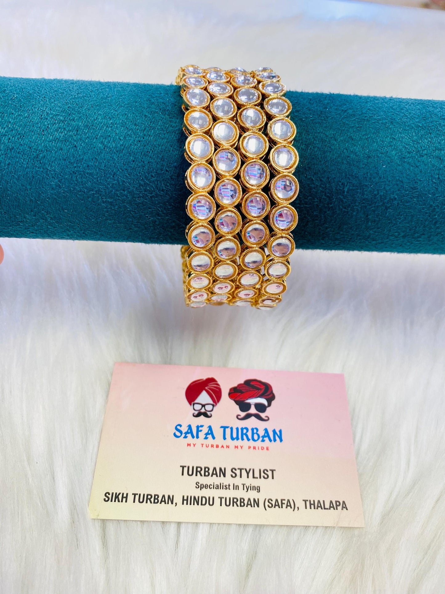 Bangles- AD Gold- Metal Bangles/Wedding bangles/Kada bangles /Stone bangles (Set of 2 BANGLES)