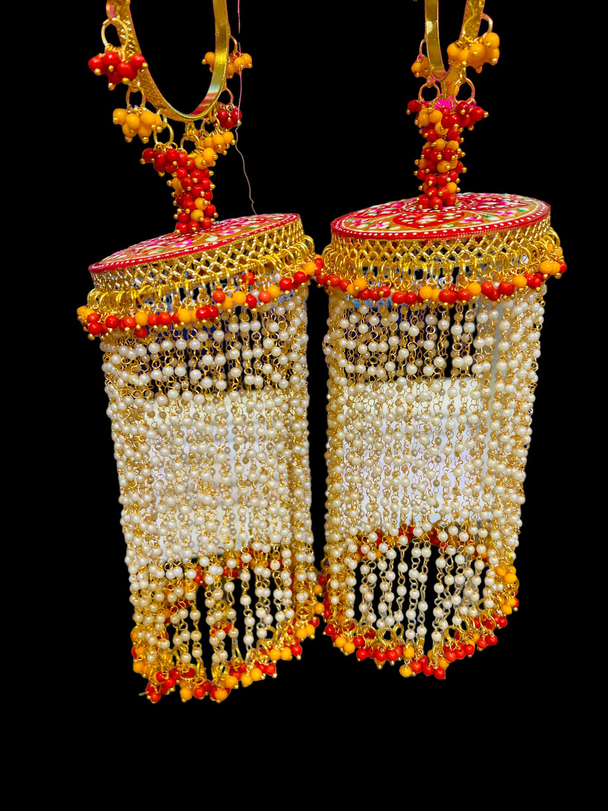 Beautiful Bridal Kaleera Traditional Big Size Kaliras for Bride & Women Hand Hanging Kalera(sold as pair)