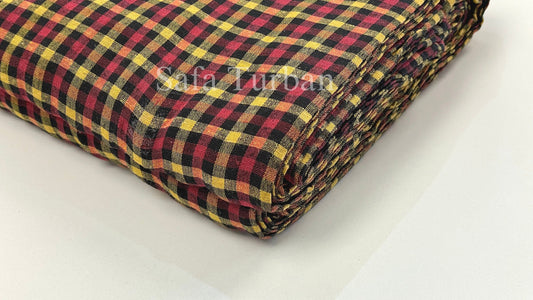 Unstitched Multi Colour Check Parna (Check Parna)