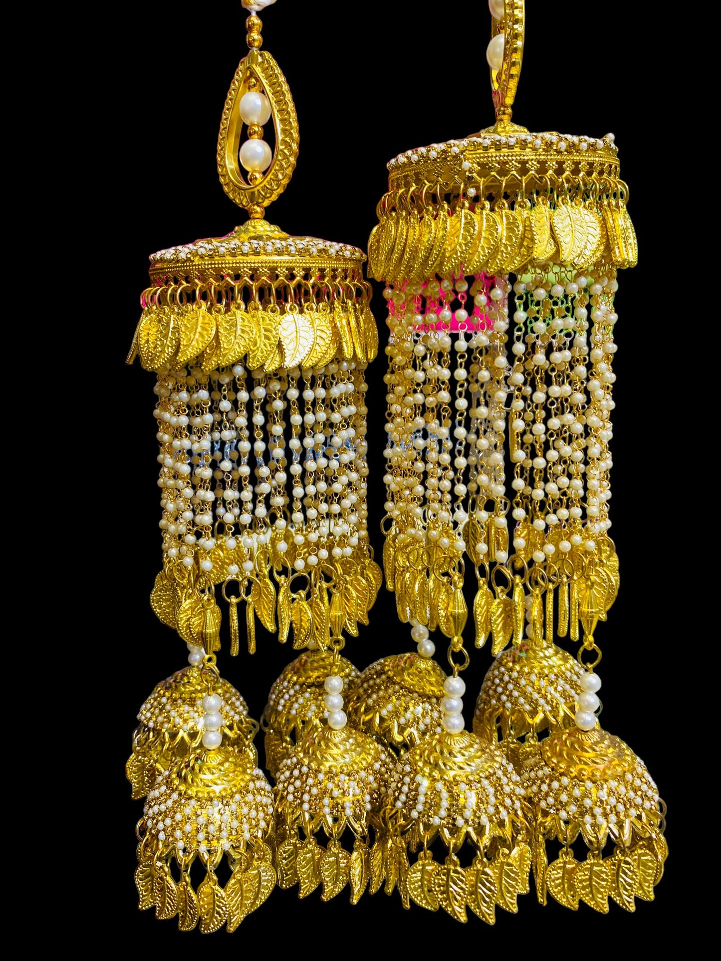 Beautiful Bridal Kaleera Traditional Big Size Kaliras for Bride & Women Hand Hanging Kalera(sold as pair)