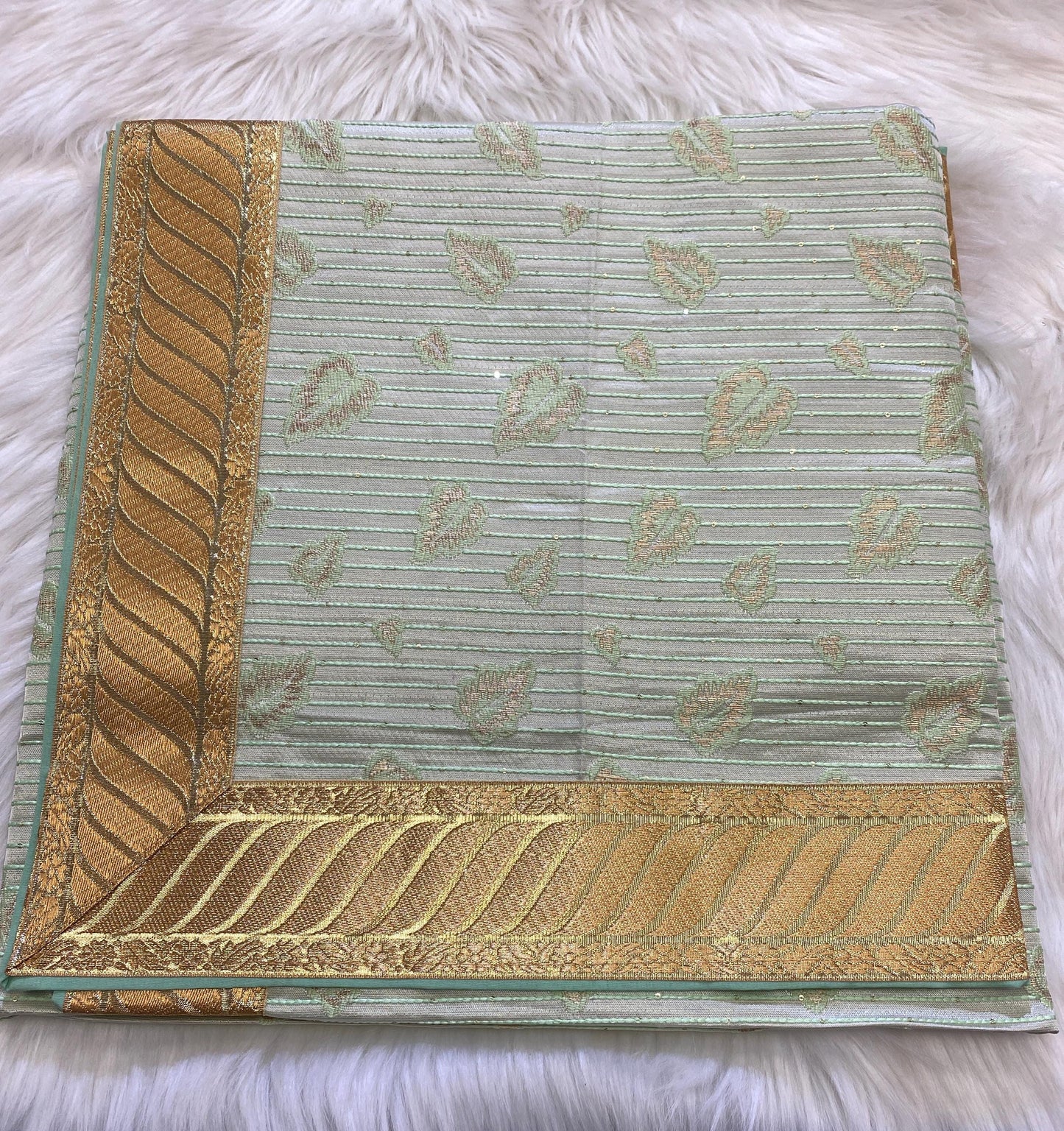 Rumala Sahib Double Set with Cotton Lining (with Heavy Embroidery and Side Border)