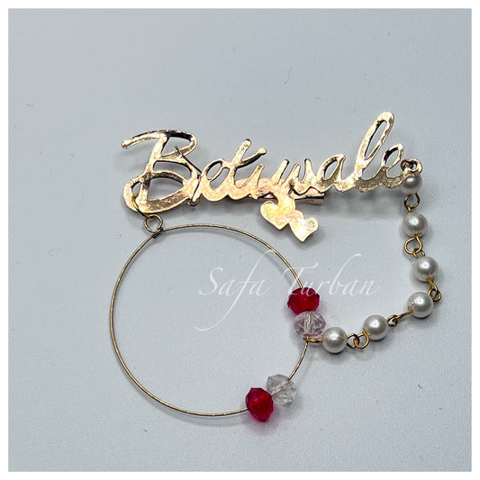 Indian Wedding Accessories- Betiwale Gold Plated Brooch/Brooch Pin Pack for Men & Women