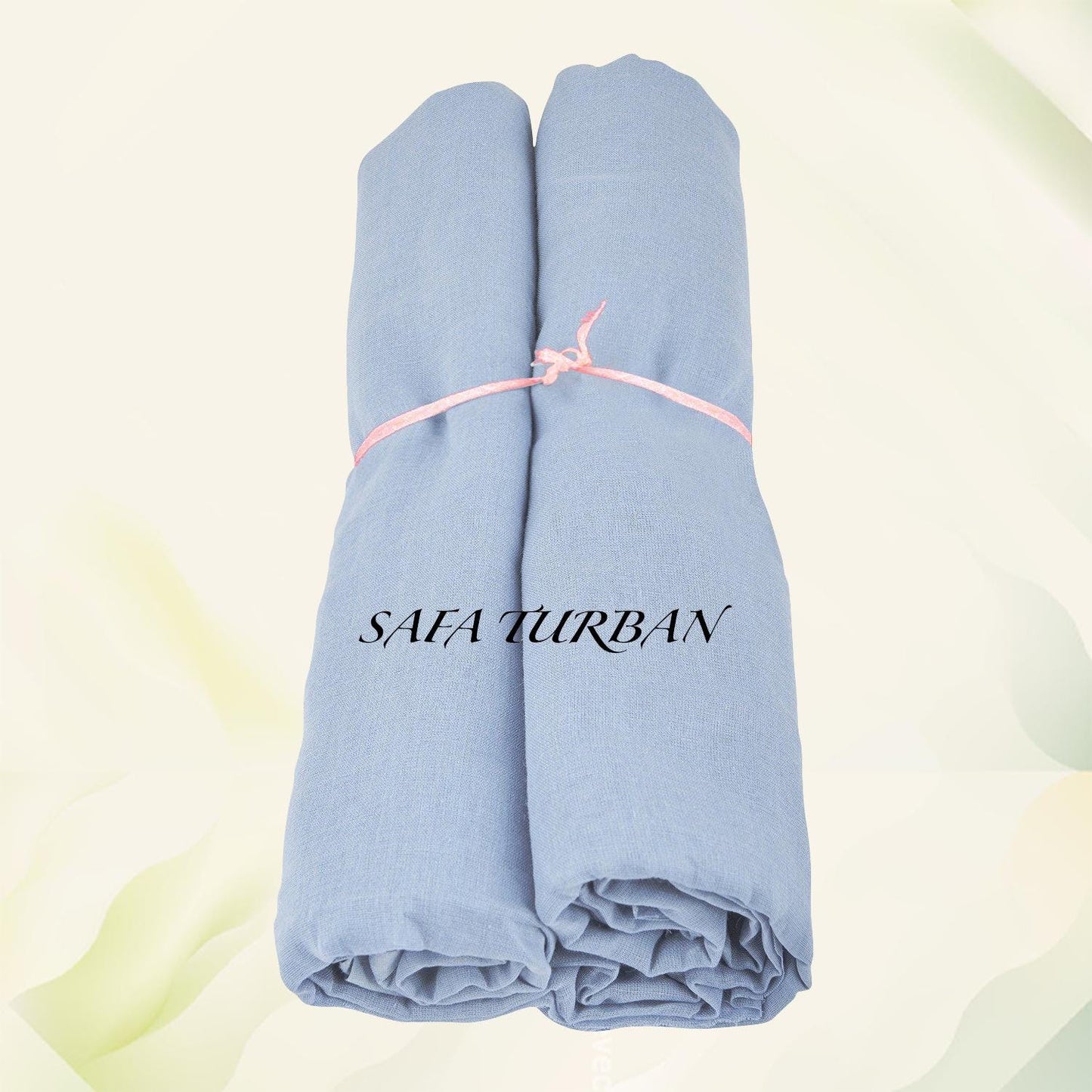 Sikh Turban- Sky Blue Colour (Full Voile and Rubia(Medium), Sikh Turban, Turban Fabric (stitching/peeko/edges finishing)
