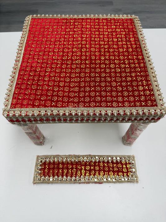 Pihdi/Bench/ Chownki/Patra- Wedding Accessories- Bride/Groom, Mayian/ Haldi/ Maiyan/ Vatna Ceremony