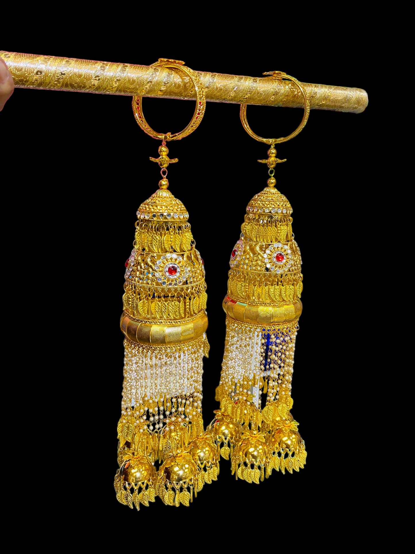 Beautiful Bridal Kaleera Traditional Big Size Kaliras for Bride & Women Hand Hanging Kalera(sold as pair)