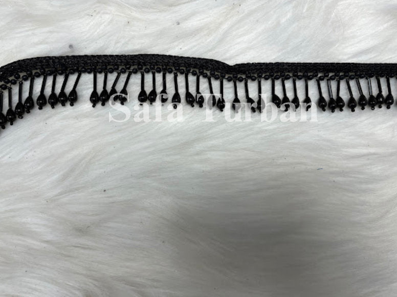 Black Highlight Border Lace for Dresses, Sarees, Lehenga, Suits, Blouses, Dupatta, Chunri, and Craft