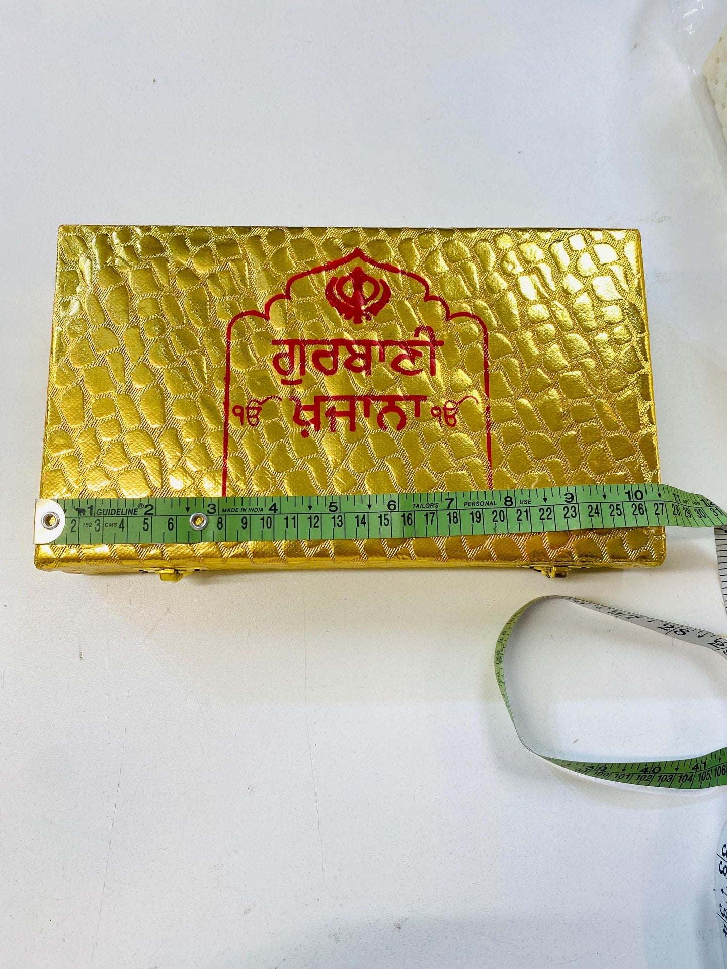 Sikhi Accessories- Gutka Sahib Cover Box- Holy Book Cover Box- Holy Book Protector Box (Golden)
