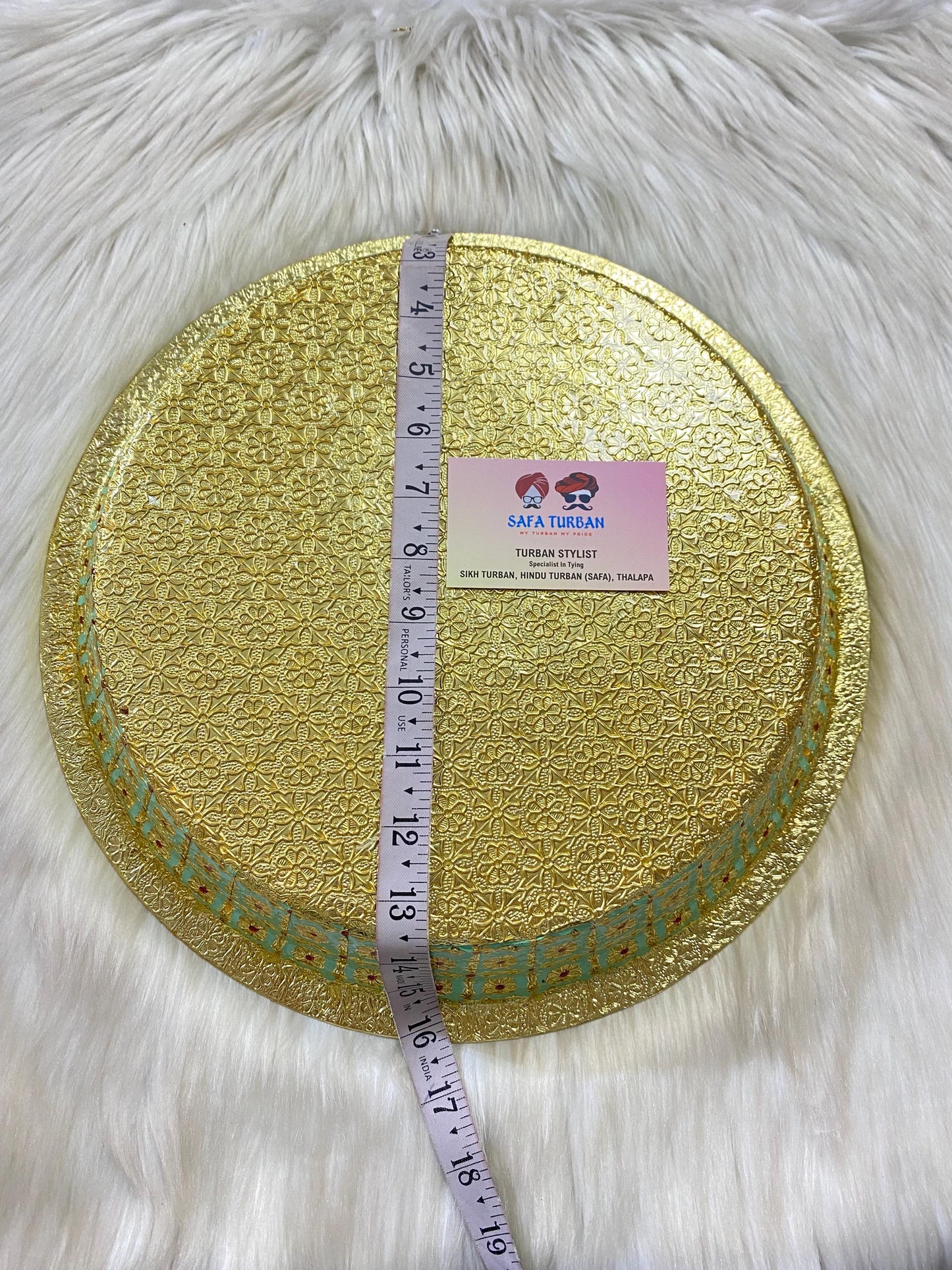 Decorative Meenakari Plate/Thalli/ Thaal for Wedding, Shagun etc.