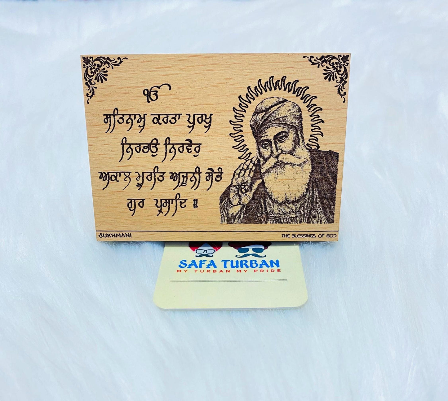 Wood Car/Truck/Office Dashboard/TableTop Display Accessories/Religious/Sikh item