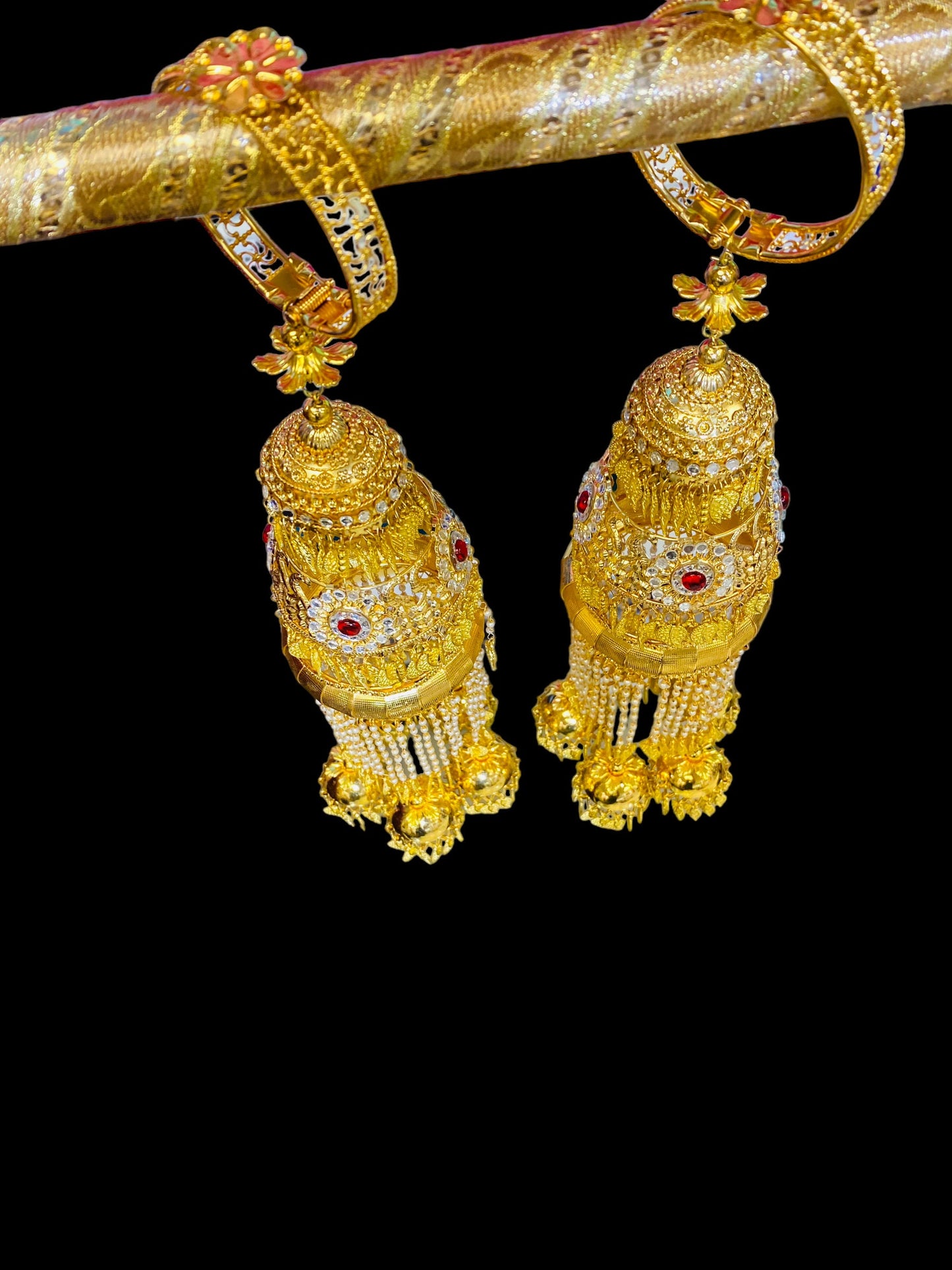 Beautiful Bridal Kaleera Traditional Big Size Kaliras for Bride & Women Hand Hanging Kalera(sold as pair)