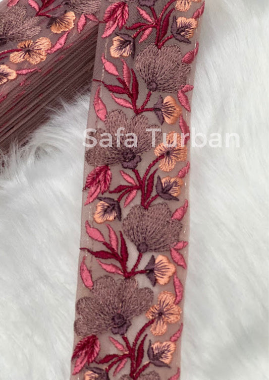 Highlight Border Lace for Dresses, Sarees, Lehenga, Suits, Blouses, Dupatta, Chunri, and Craft (1.80" wide)