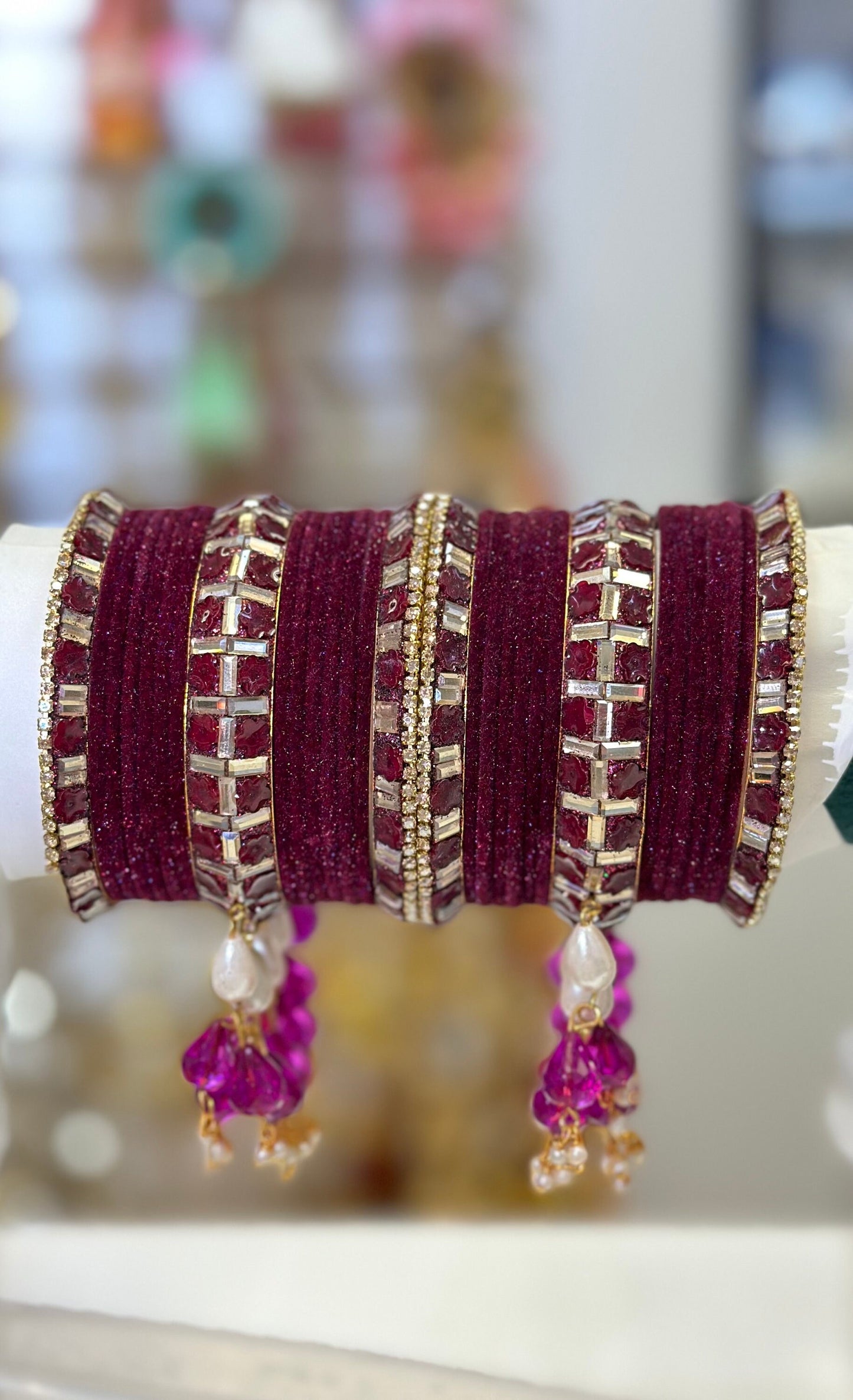 Bangles- Metal Bangles/Wedding bangles/Velvet bangles/Kada bangles /Tassels bangles