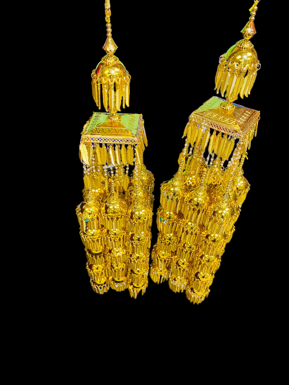 Beautiful Bridal Kaleera Traditional Big Size Kaliras for Bride & Women Hand Hanging Kalera(sold as pair)